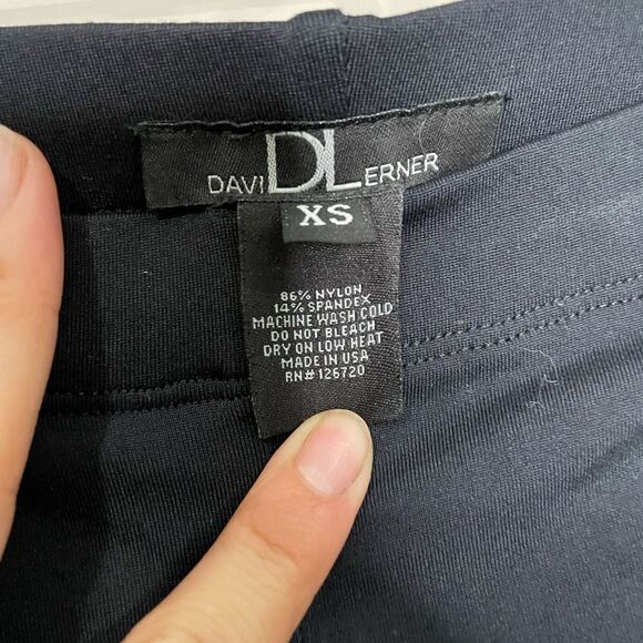 David Lerner Black Full Zip Sides Leggings - Picture 6 of 9